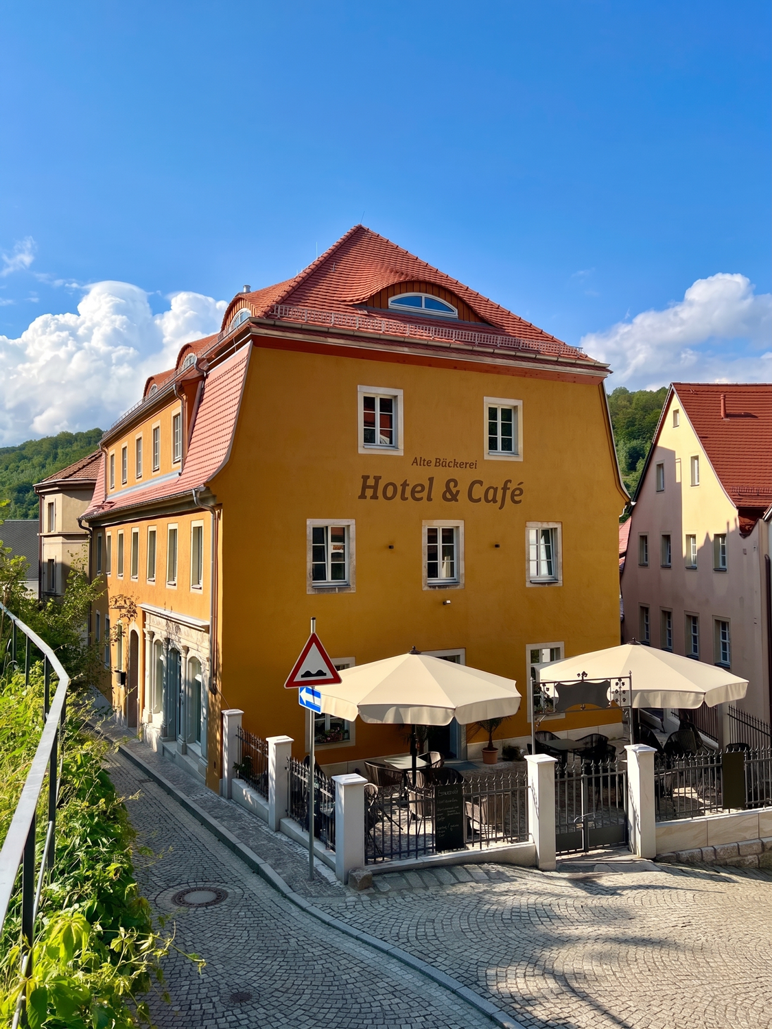 Alte Bäckerei in Königstein mit Café-Terrasse