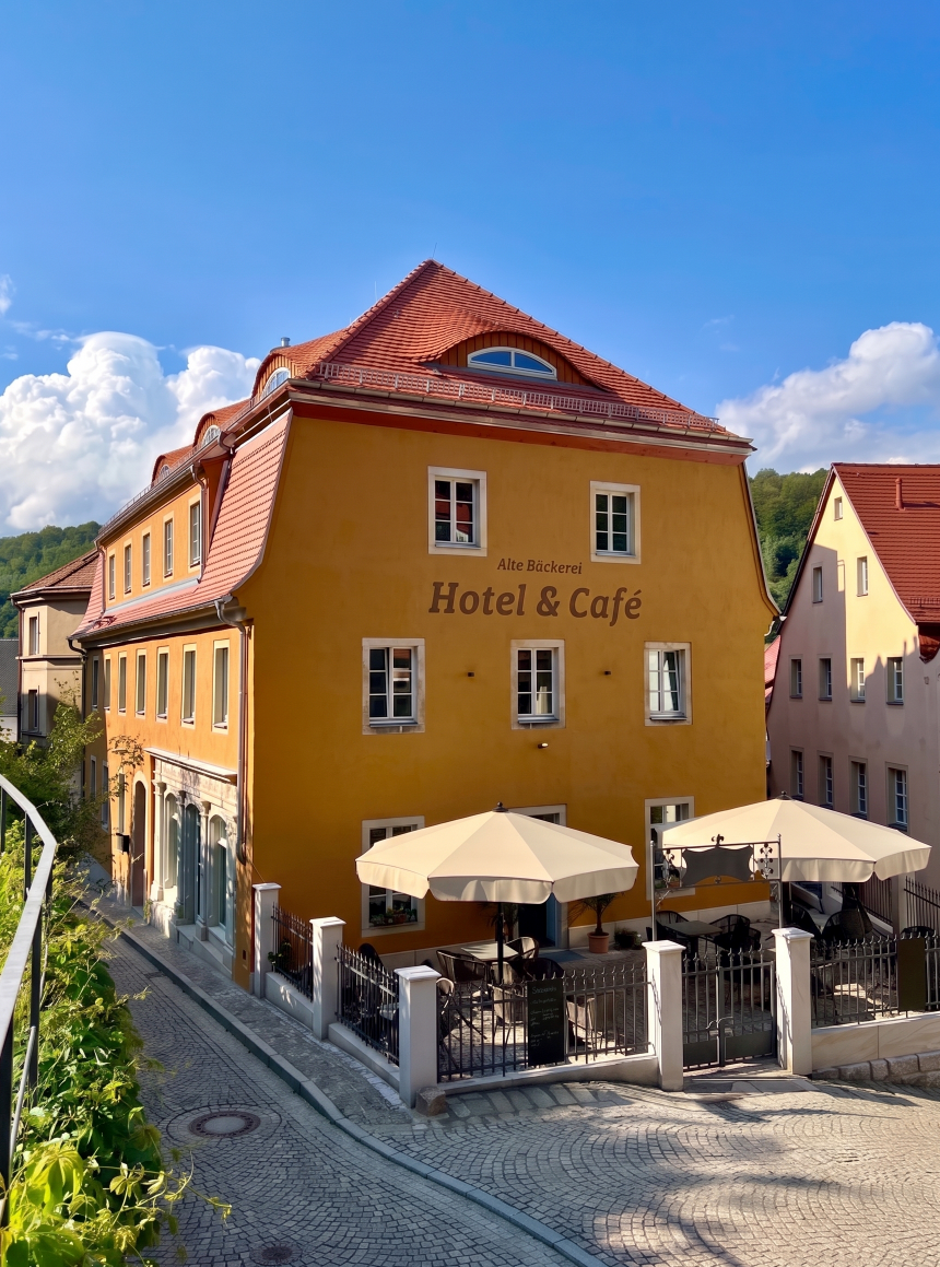 Alte Bäckerei in Königstein mit Café-Terrasse